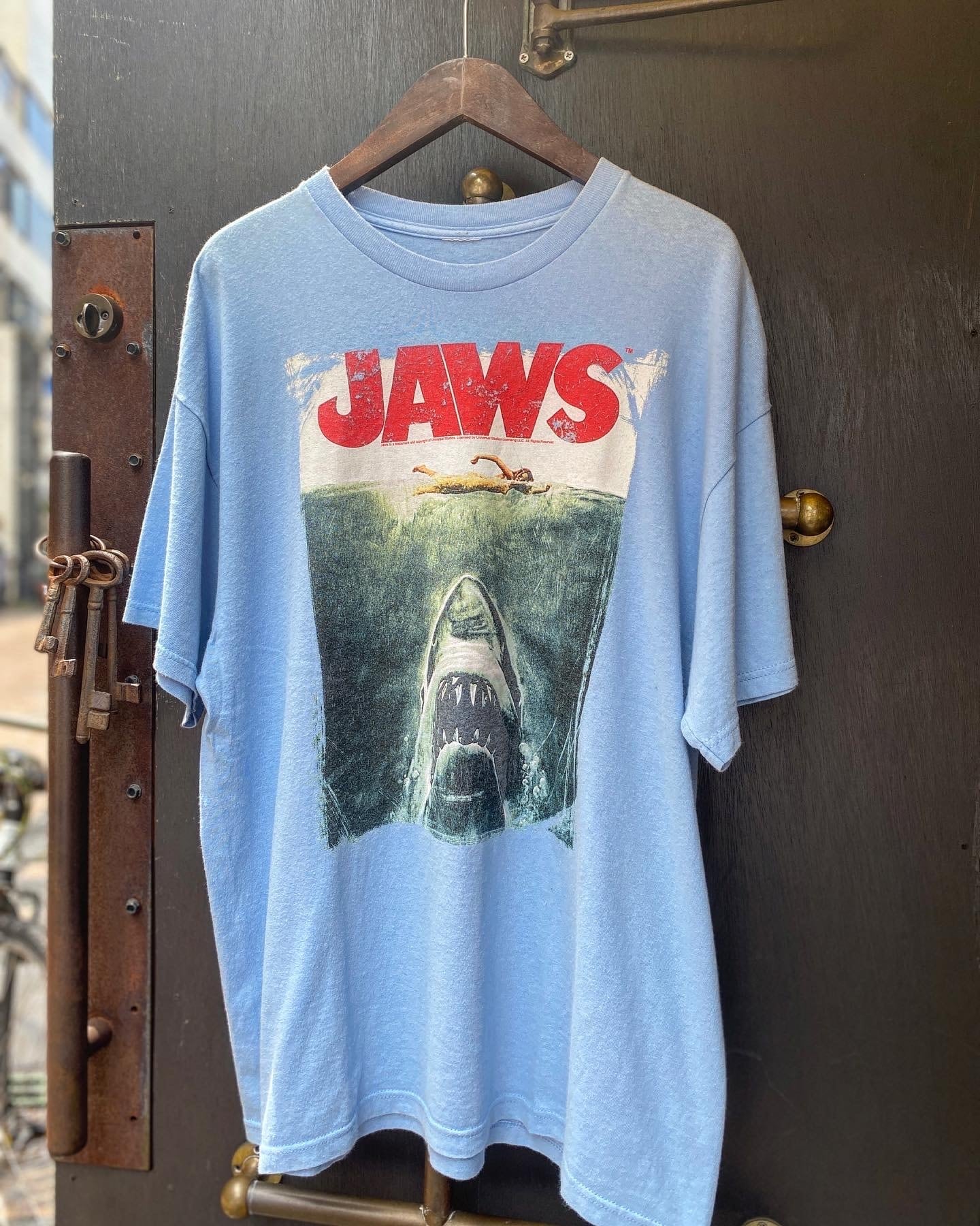 ③ jaws tシャツ ジョーズ 映画 ビンテージ XL リンガー-