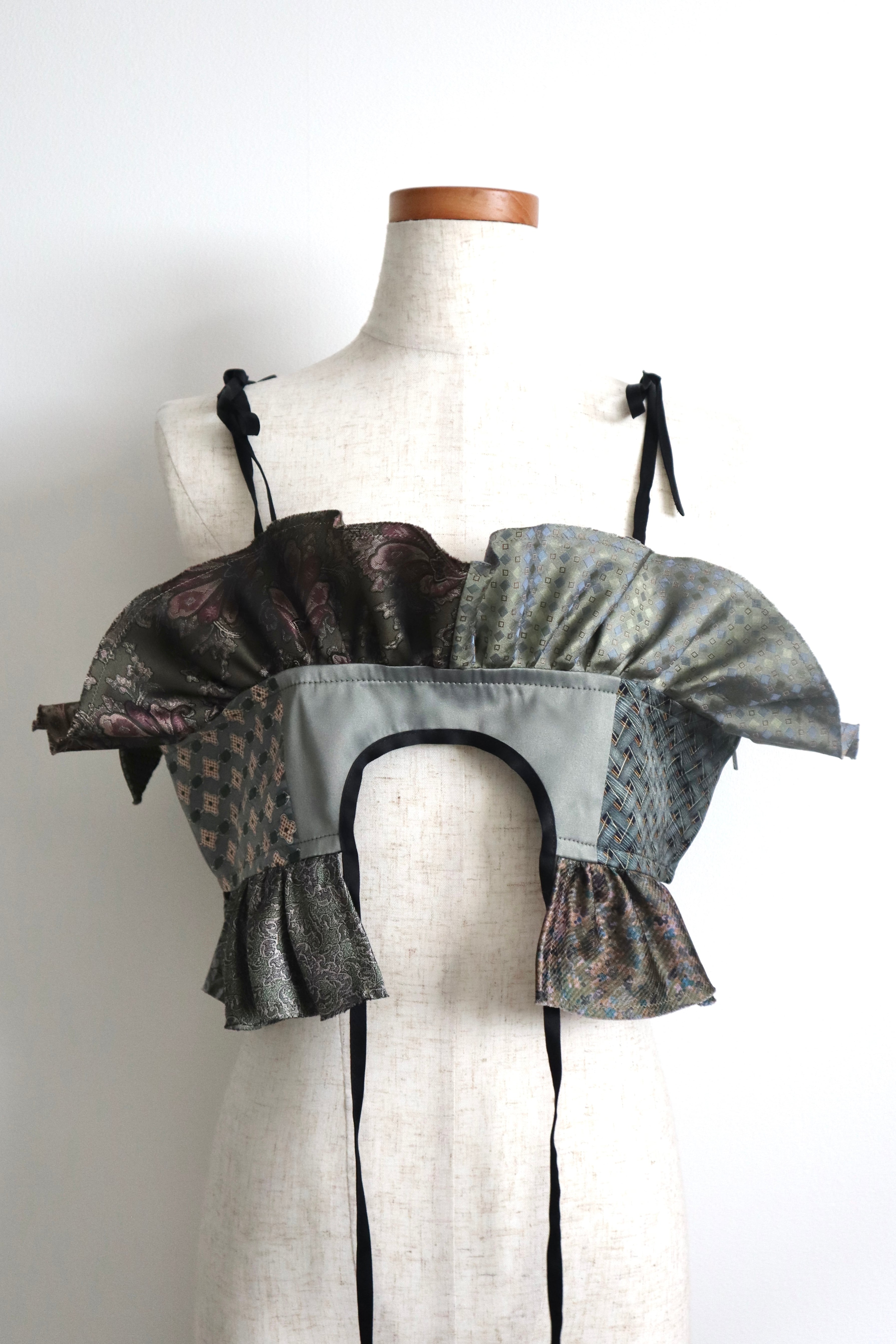 / vintage MALION トップス 4way TOLMA. | camisole/B patchwork tie 4way vintage】exclusive MALION camisole-B lace トップス