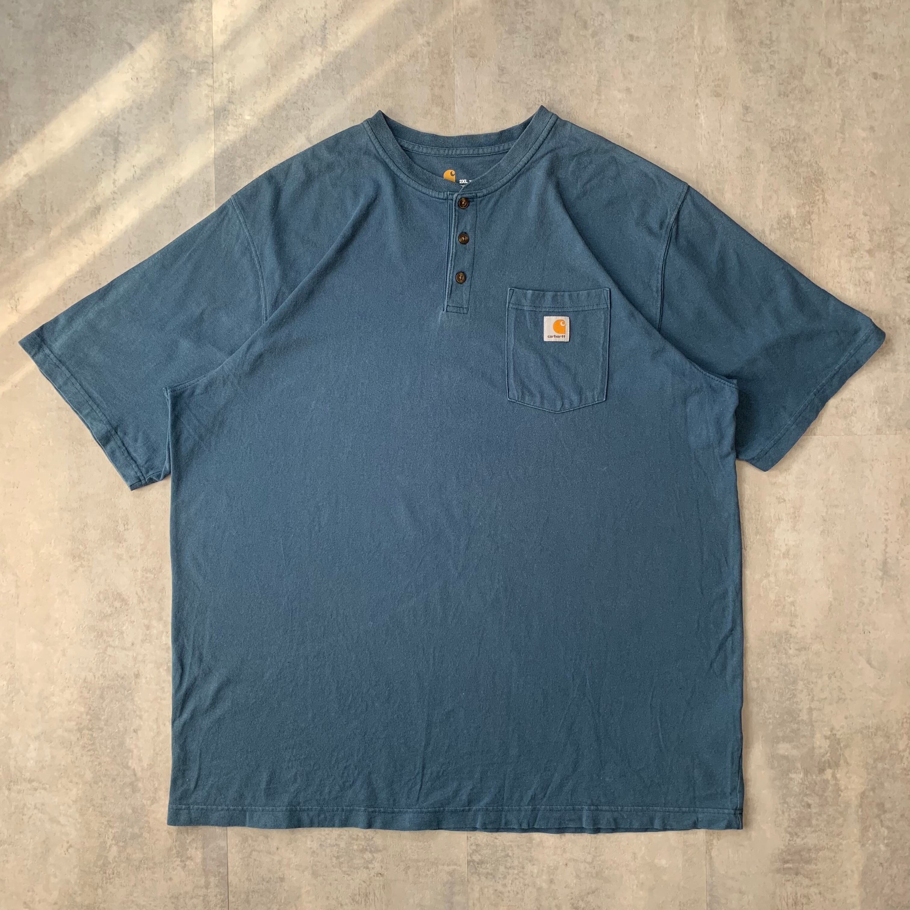 carhartt カーハート Tシャツ ビッグサイズ ヘンリーネック No.1