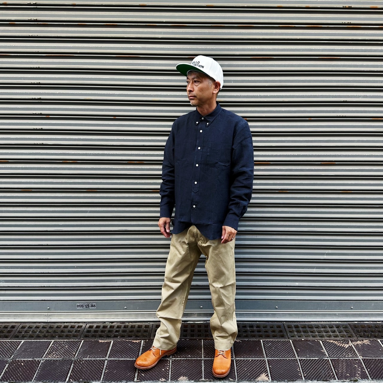 ( SUMI-BLACK ) CHIEF OFFICER LINEN SHIRTS