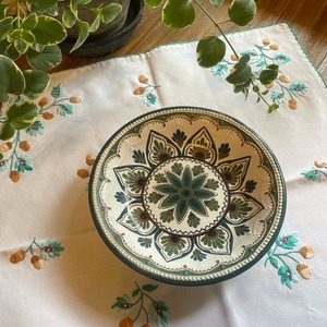 ハンガリー   グリーンモチーフの飾り皿