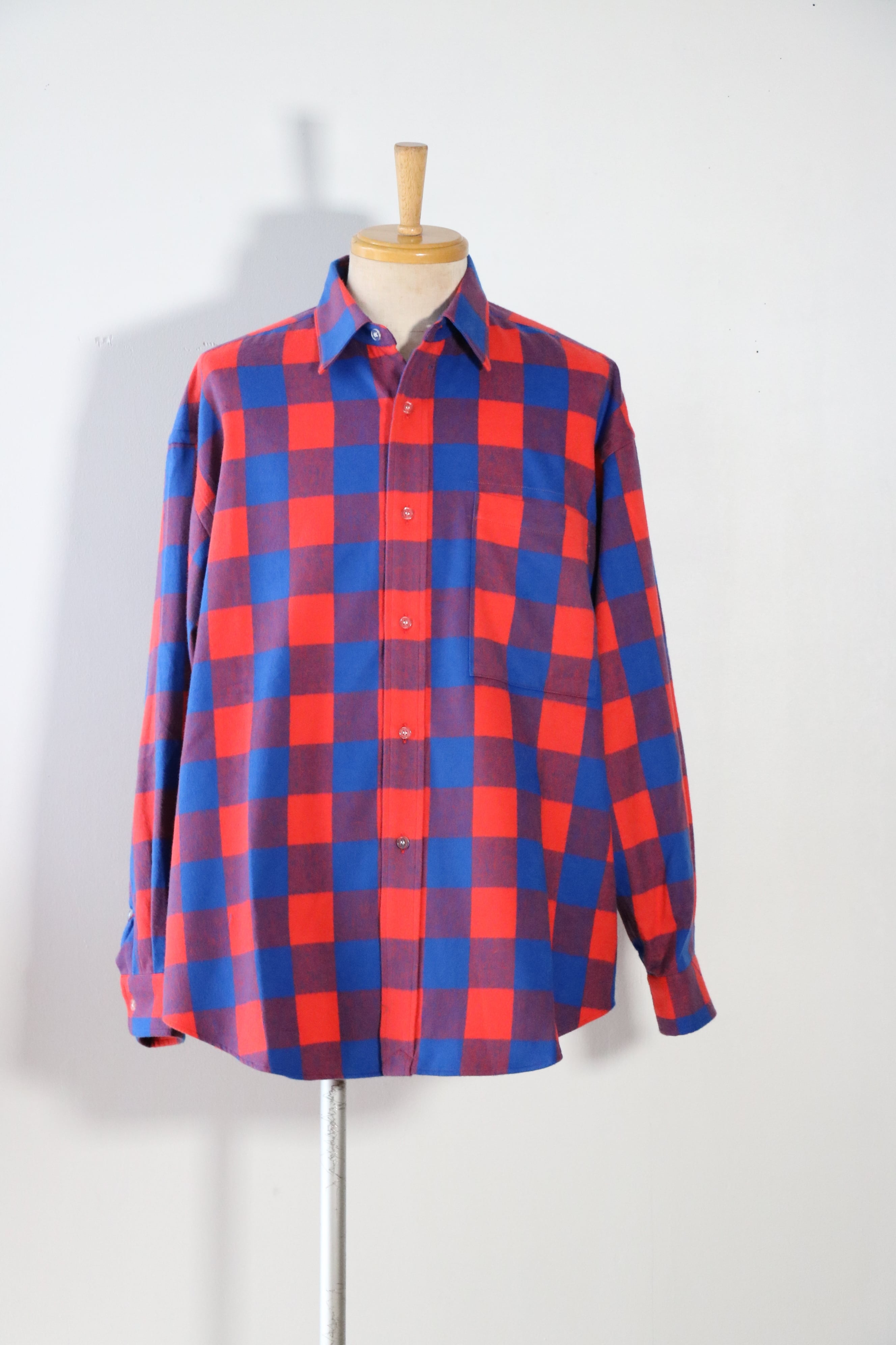 10も　rotol 23ss basic shirt チェックシャツ ROTOL -Check Flannel Basic Wide Shirt- / R26WOEM32 / ロトル