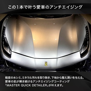 MASTER QUICK DETAILER 500ml マスタークイックディテーラー 水シミ除去と強撥水、極艶を1本にした最高峰のクイックディテーラー