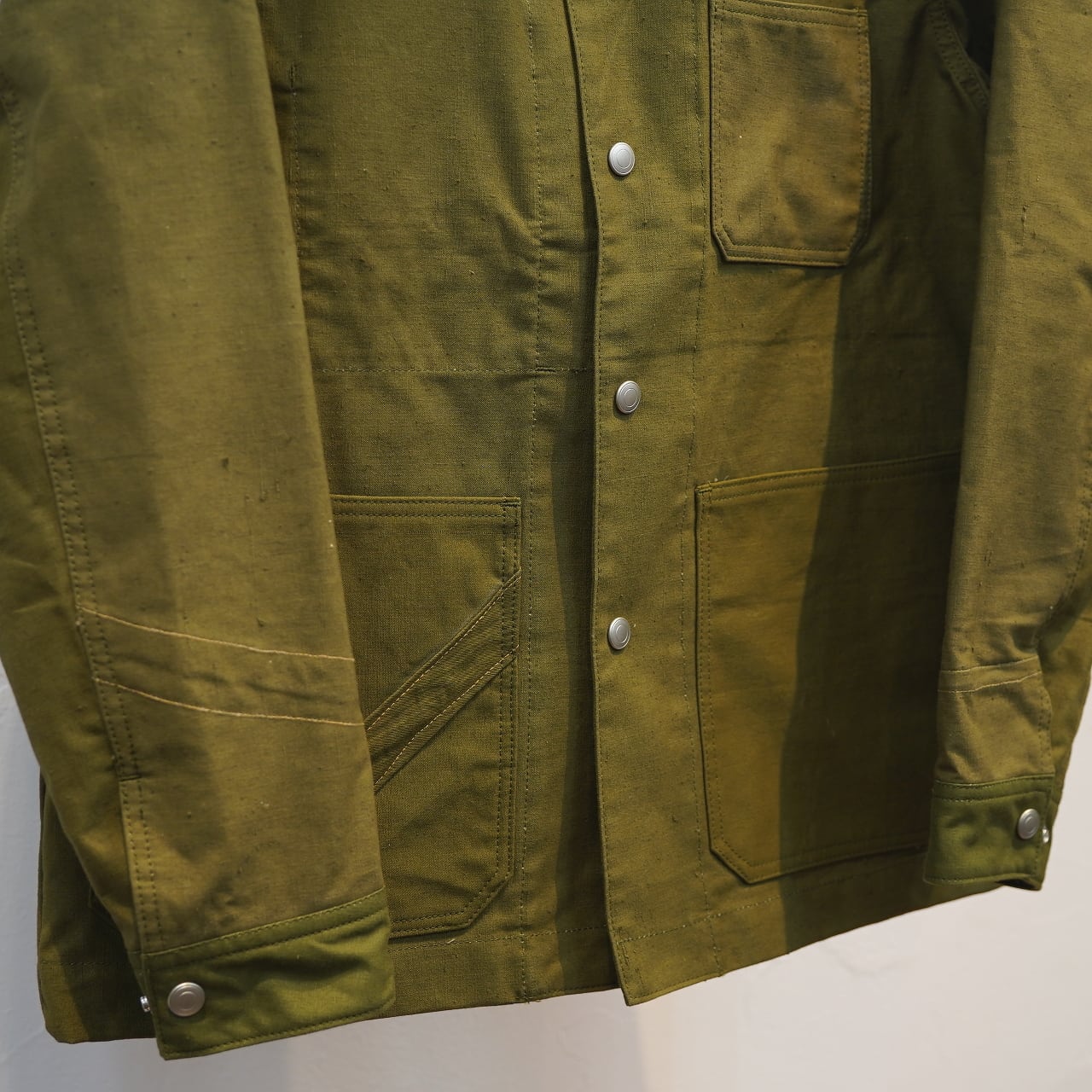 KUON（クオン） ルーマニアミリタリーテント生地 カバーオール Sサイズ