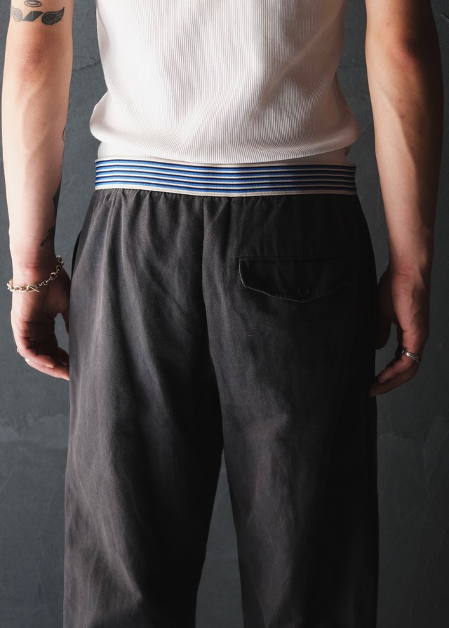 00's DRIES VAN NOTEN cotton linen jogger pants