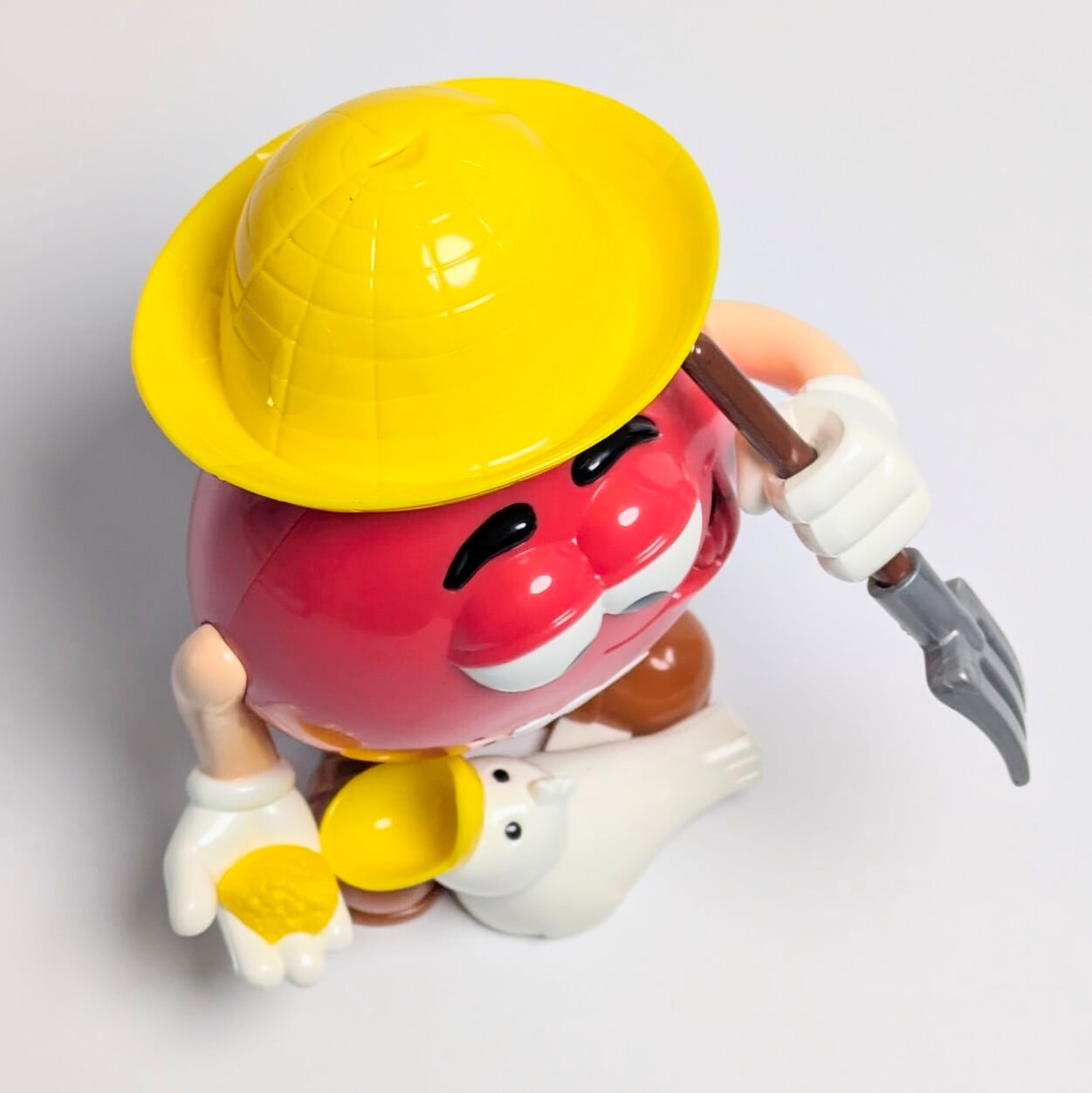 ☆ VINTAGE 90' JUNK ☆【 m&m's  ( エムアンドエムズ ) 】 m&m's レッド ファーマー キャンディ ディスペンサー / 農夫 / アヒル / チョコディスペンサー コレクション 〚アメリカン雑貨 アメトイ〛