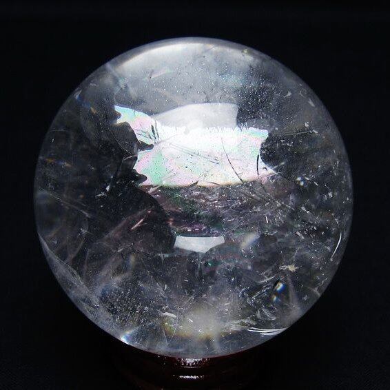 水晶 丸玉 62mm スフィア 置物 水晶玉 一点物 151-9061