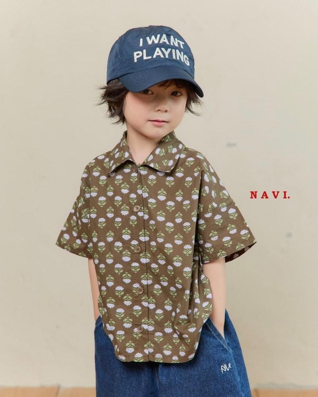 《送料無料》カンナシャツ：kids【navi】※お取り寄せ