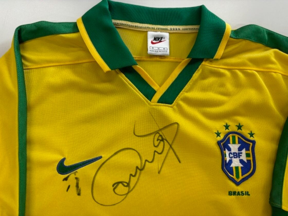 1997 NIKE ブラジル代表 ドゥンガサイン入り ユニフォーム  