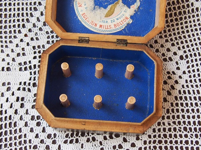 イギリスアンティーク　スプールボックス　Spool Box
