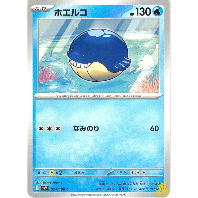 ホエルコ C sv9 G 024/100 なみのり みずタイプ 状態：A ポケカ