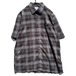 [HAGGAR] Vintage Big Silhouette S/S Check Shirt [1990s-] Vintage Check Shirts