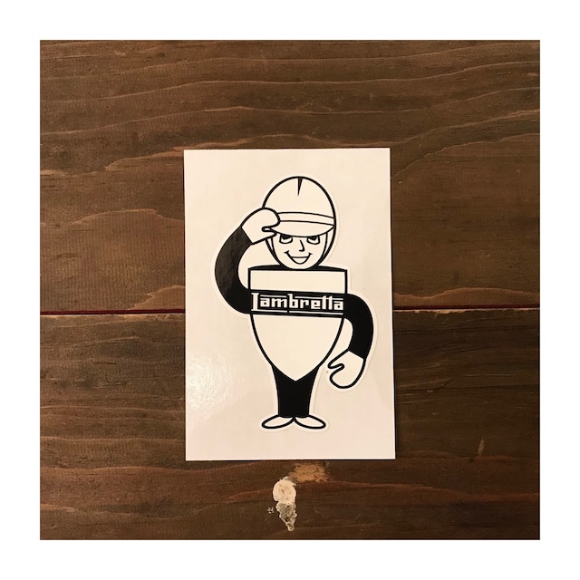 Lambretta / Lambretta Saluting Service Man Sticker #39