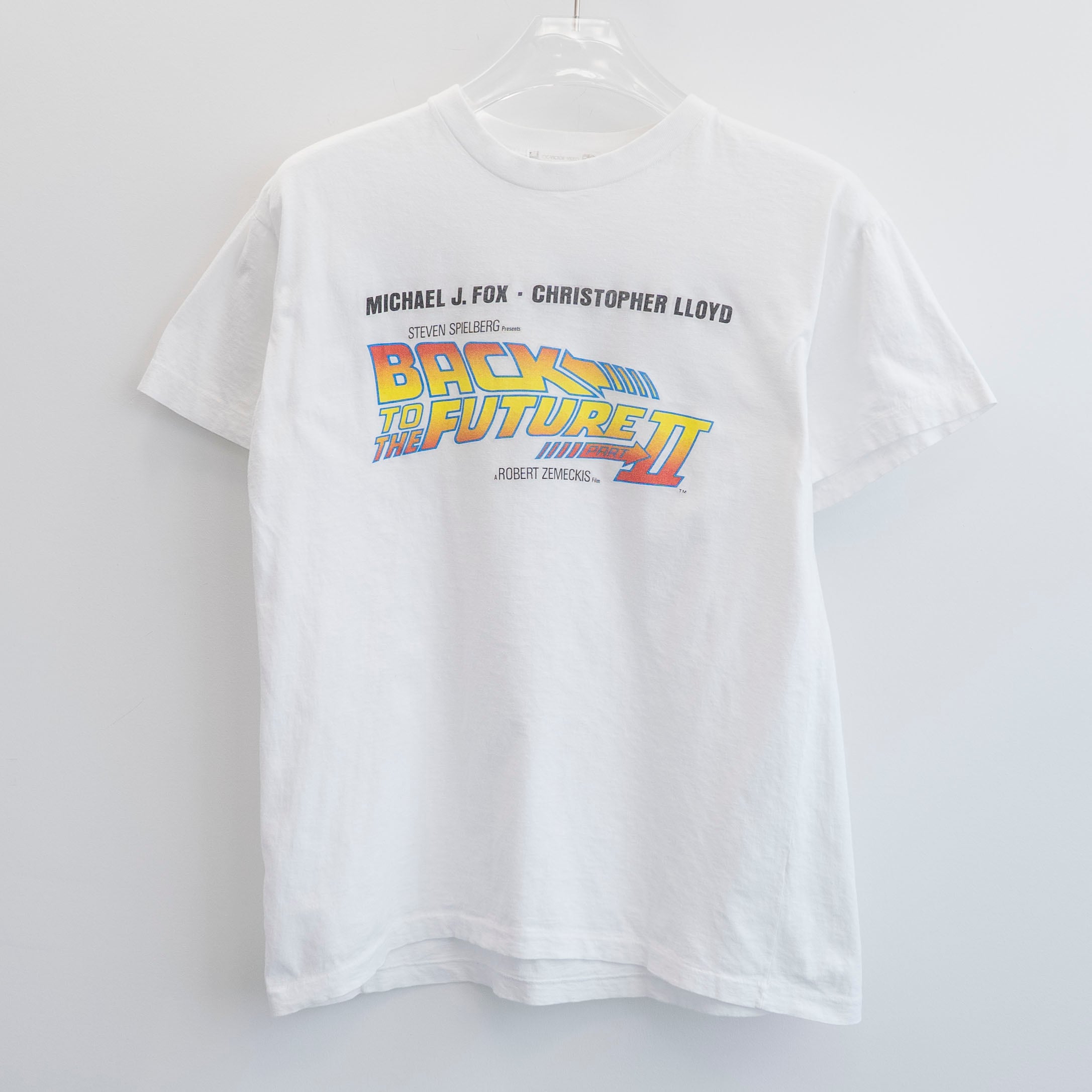 Back To The Future II " Movie Promo " Original Tag Fits L【A1-273】