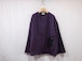HOMELESS TAILOR"NO COLLAR SHORT TRENCH PURPLE”