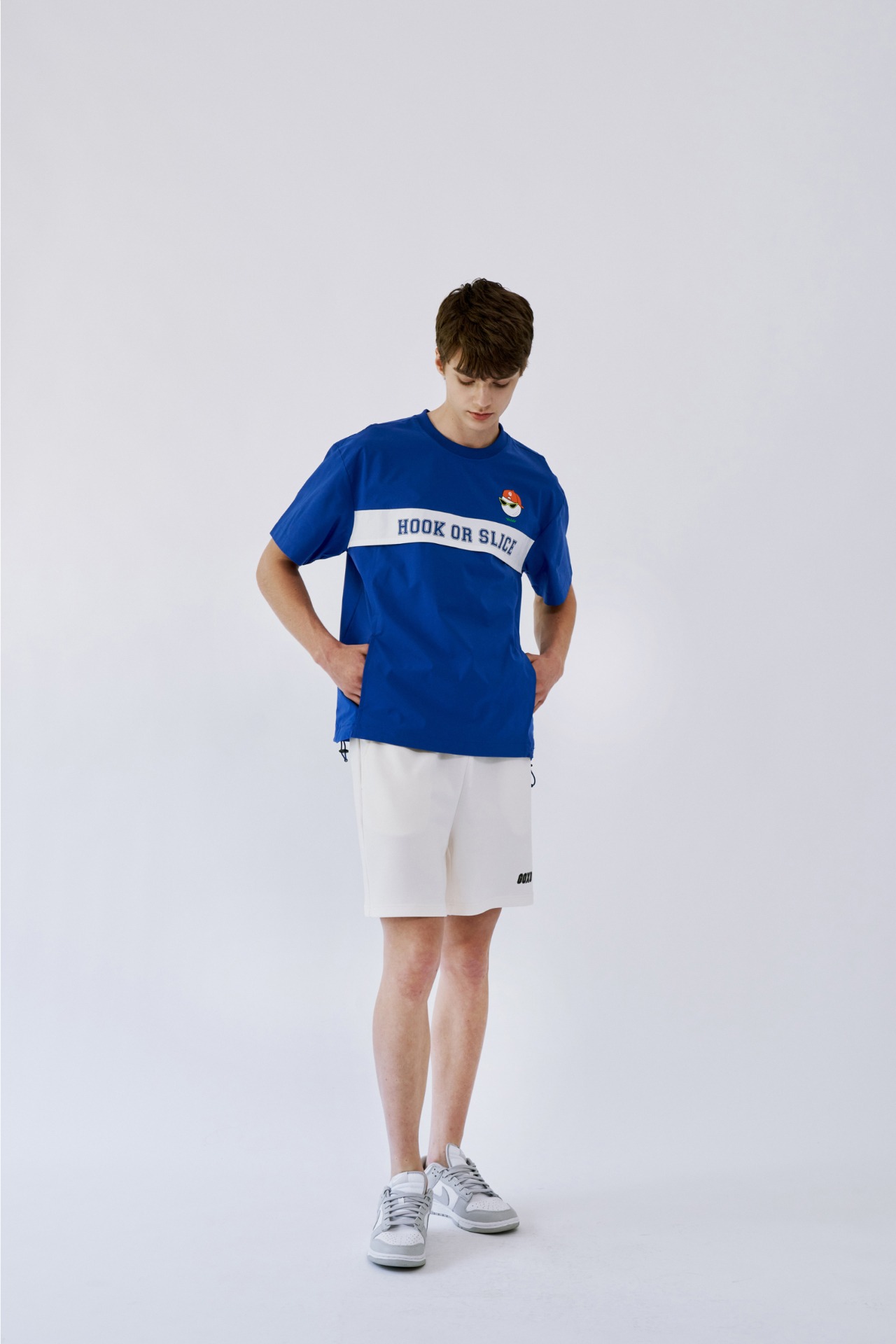 GOXO ゴーエックスオー フックスライススポーツフィットショートパンツ ホワイト ユニセックス