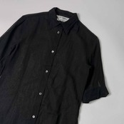 イタリア製 SPORTMAX スポーツマックス シアー 五分袖シャツ 40/ブラック レディース マックスマーラ