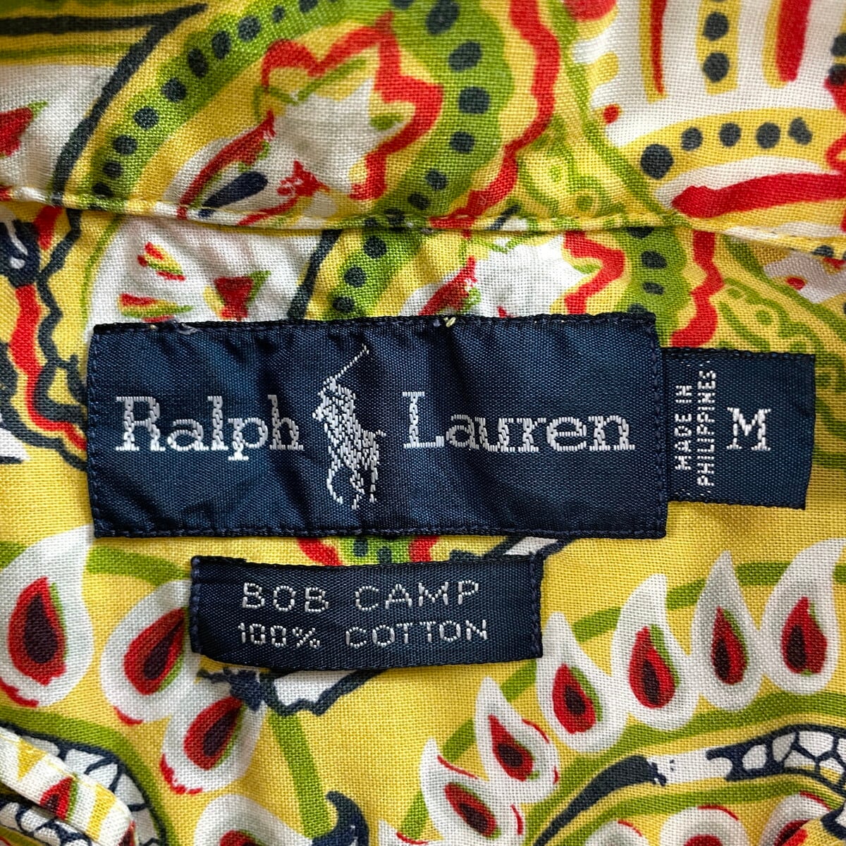 【入手困難!!】ラルフローレン ✈︎半袖シャツ ペイズリー柄 BOB CAMP 90年代 Ralph Lauren ラルフローレン BOB CAMP 総柄 ペイズリー柄