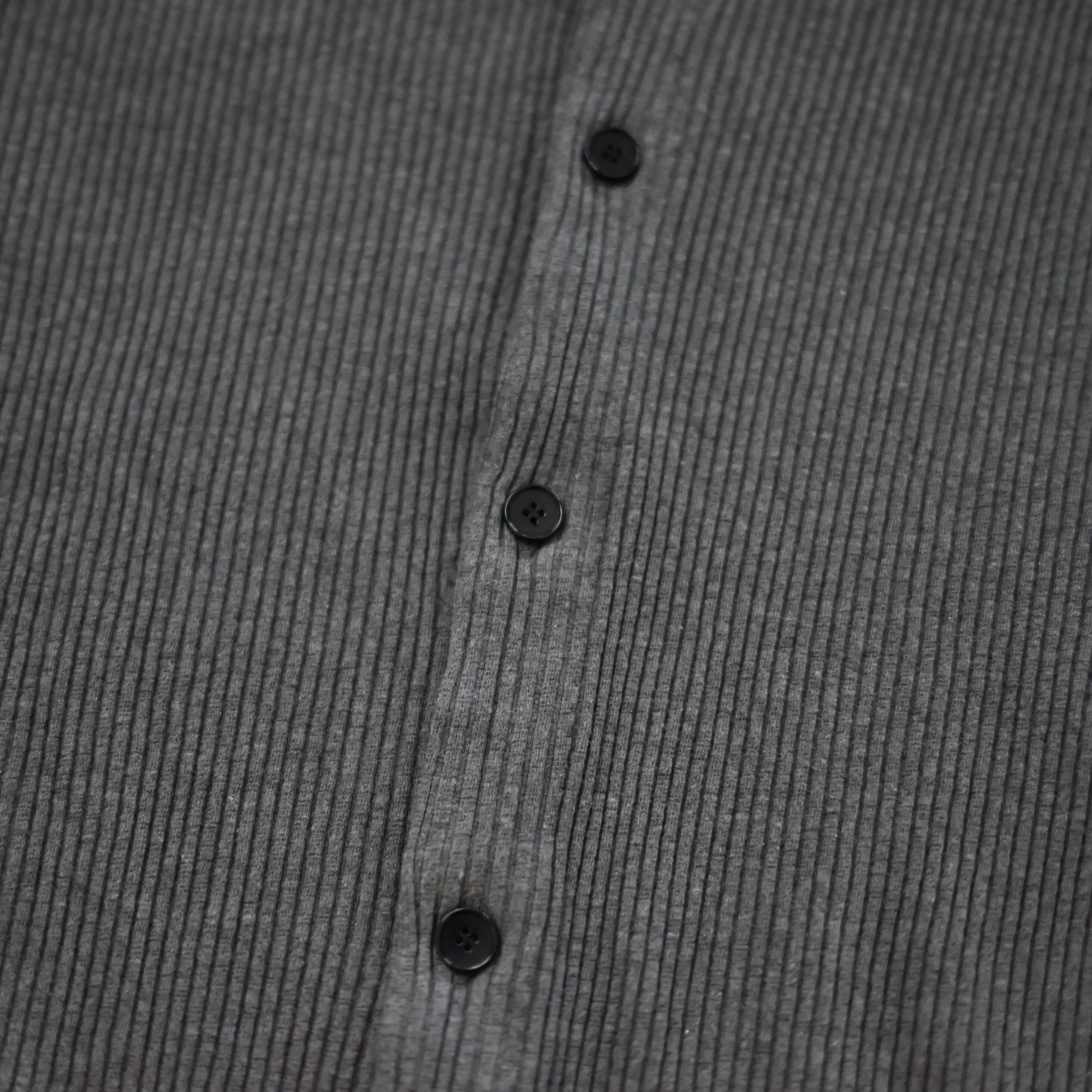 OLD JOE / BUTTON FRONT COTTON YAK RIBED SHIRTS | GANKO