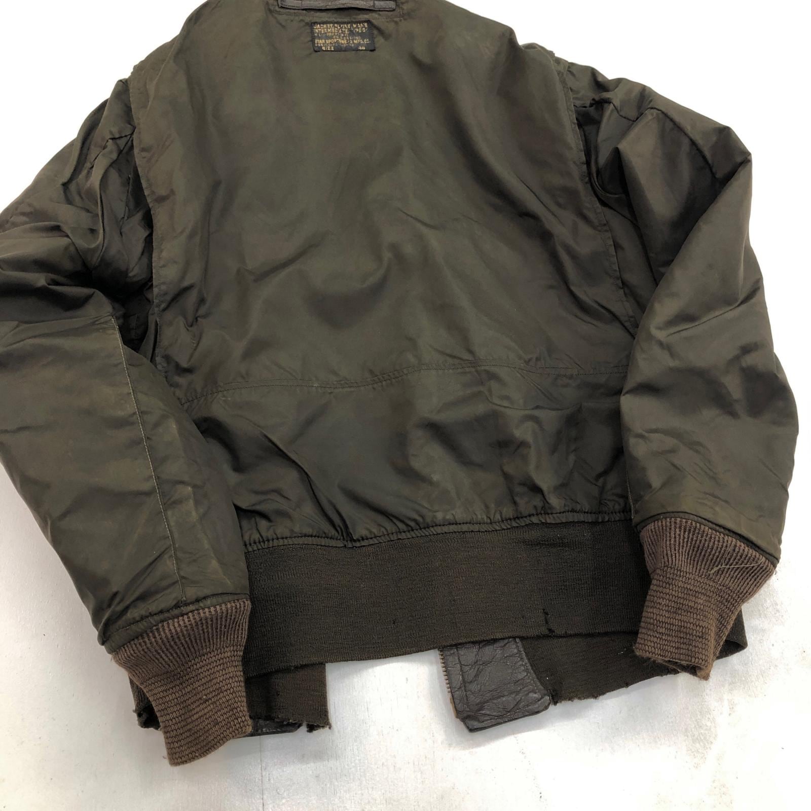 U.S.NAVY 70年代 G-1 レザージャケット フライトジャケット 黒タグ MIL