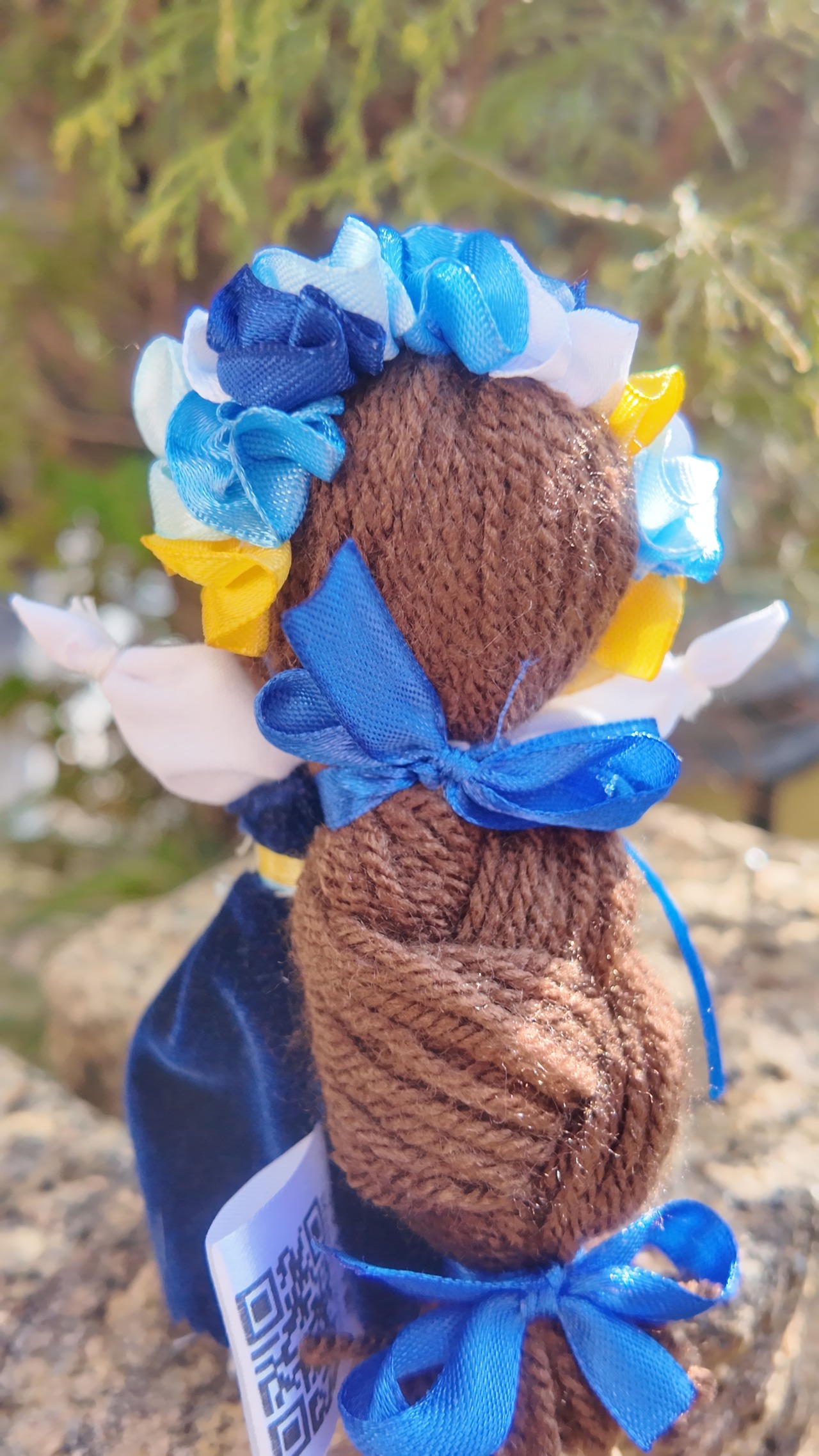 UA.Designer手作りモタンカ 14cm（ウクライナの御守り）スタンド付き - 5