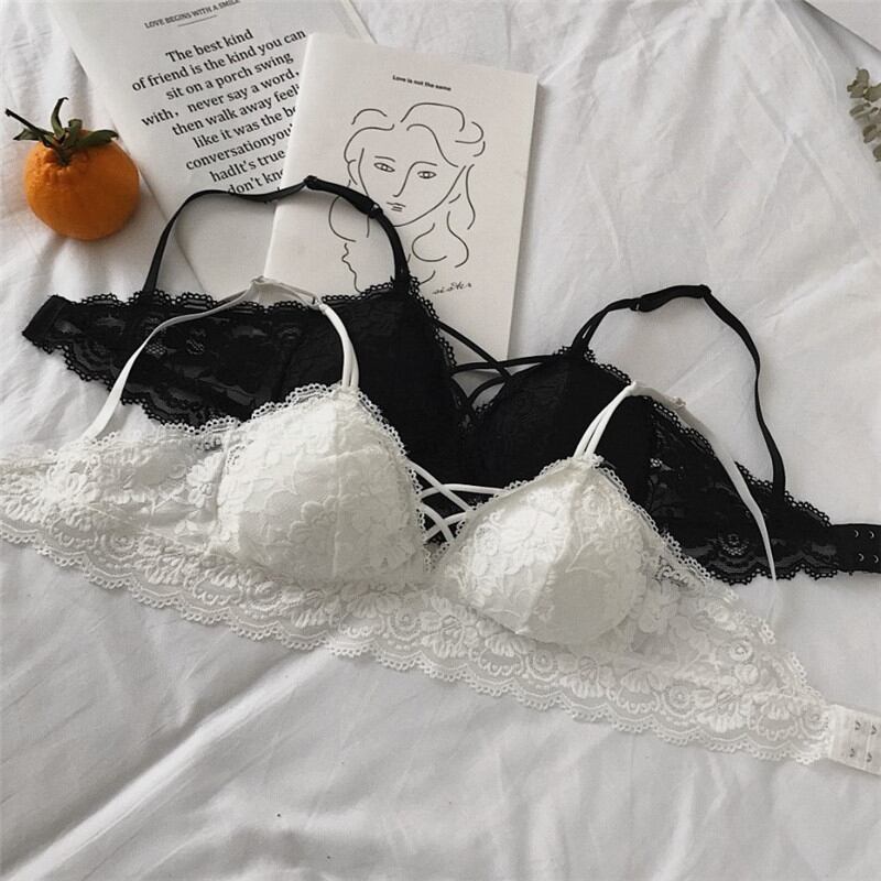 ブラックレーストップス ホワイトレディース薄手サマーブラ バック 夏物 萌量不足51450238521