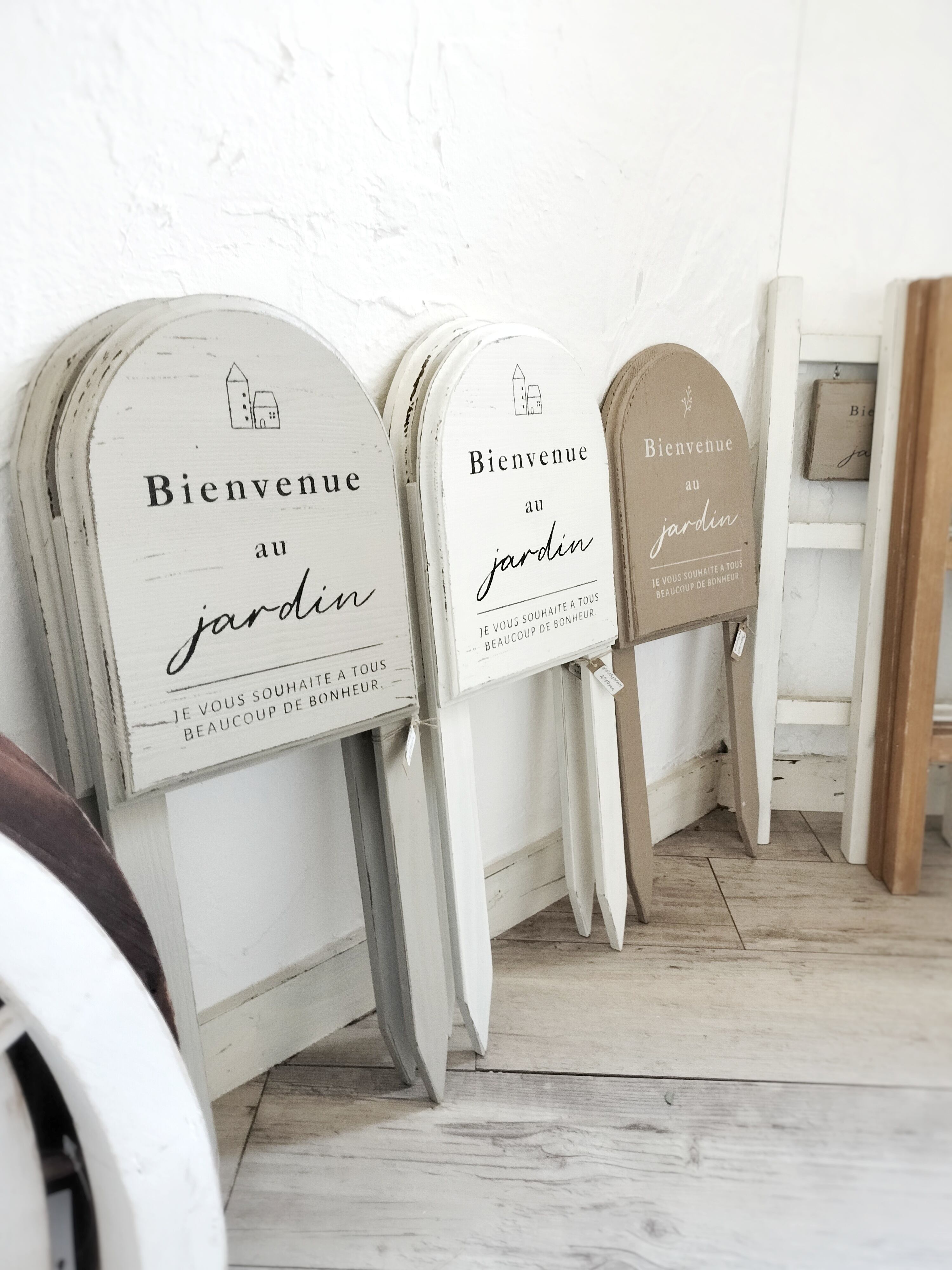 ジャンクガーデン 古材 板 木目 シャビー 恐い ガーデンピック  