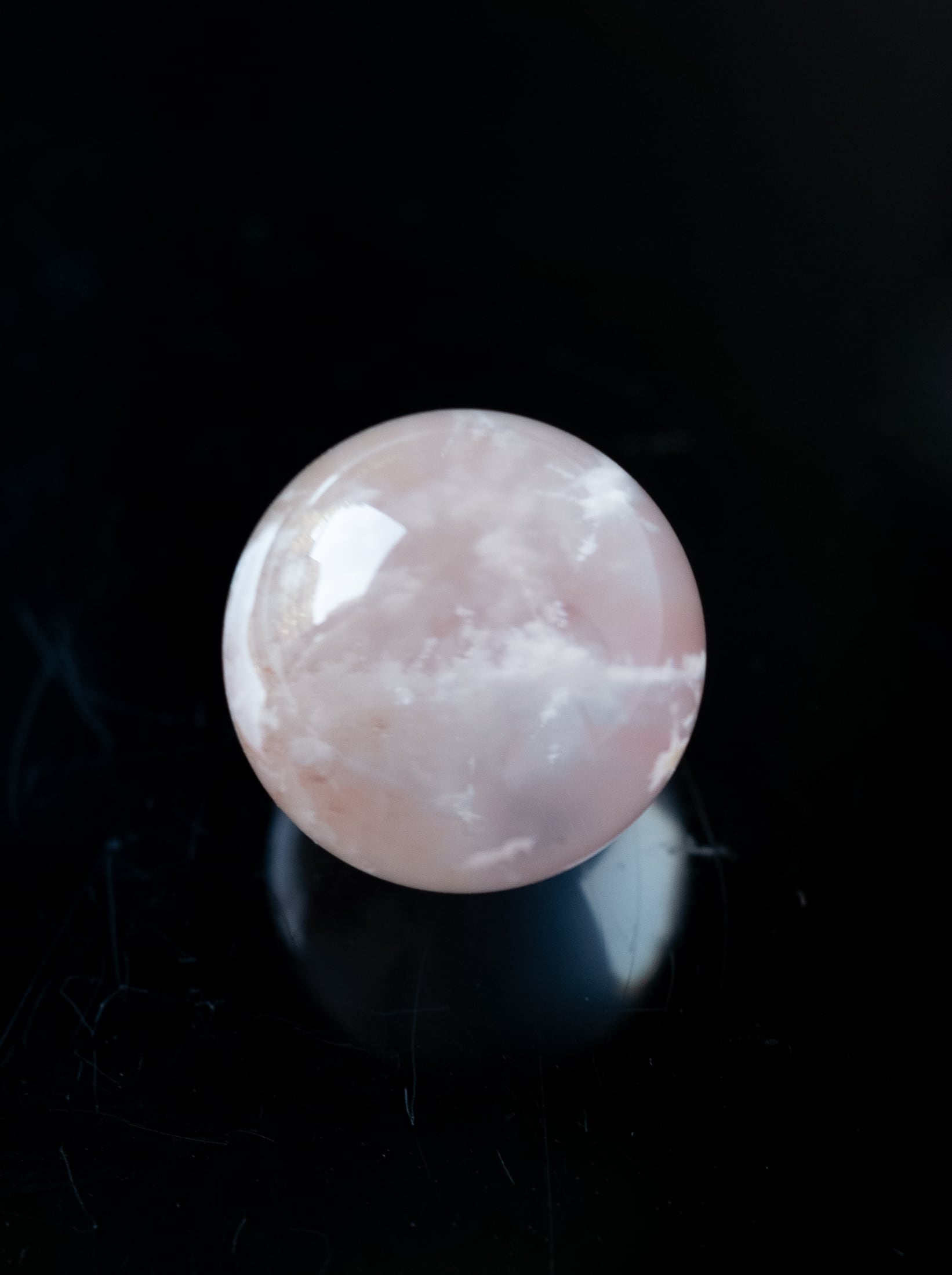 セリサイトインスターローズクォーツ 丸玉 セリサイトインスターローズクォーツ 丸玉