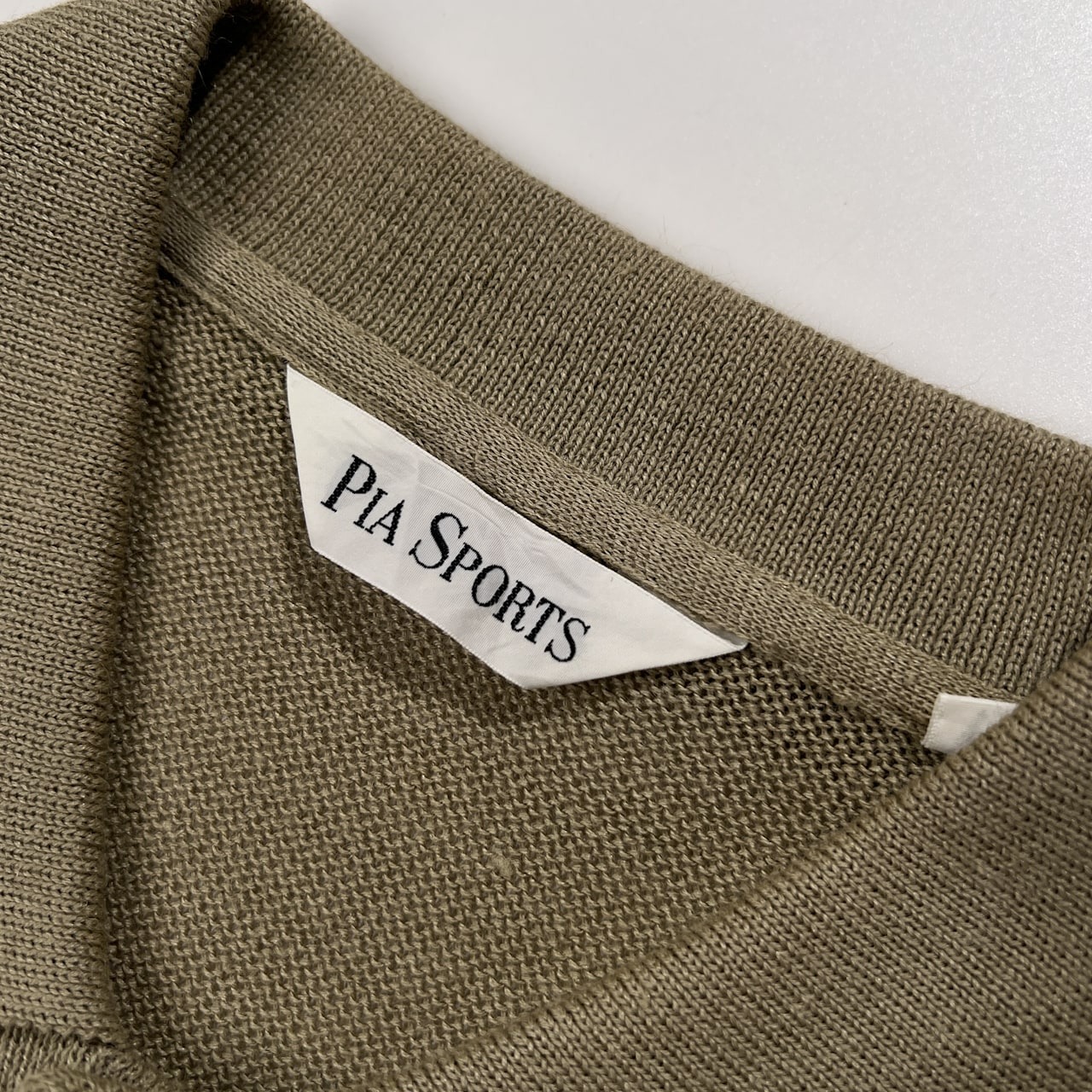 PIA SPORTS ピアスポーツ プリント 半袖 リネンニット ポロシャツ サイズ 5 /メンズ/ライカ/日本製