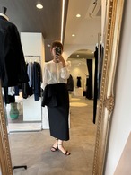 BORDERS at BALCONY ボウタイブラウス　BOW TIE BLOUSE