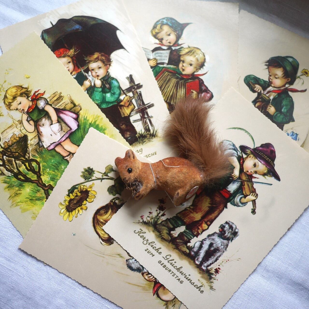 かわいい絵葉書 Hilde ヴィンテージ 西ドイツ ポストカード