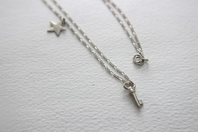 Tiny Star & Key Necklace