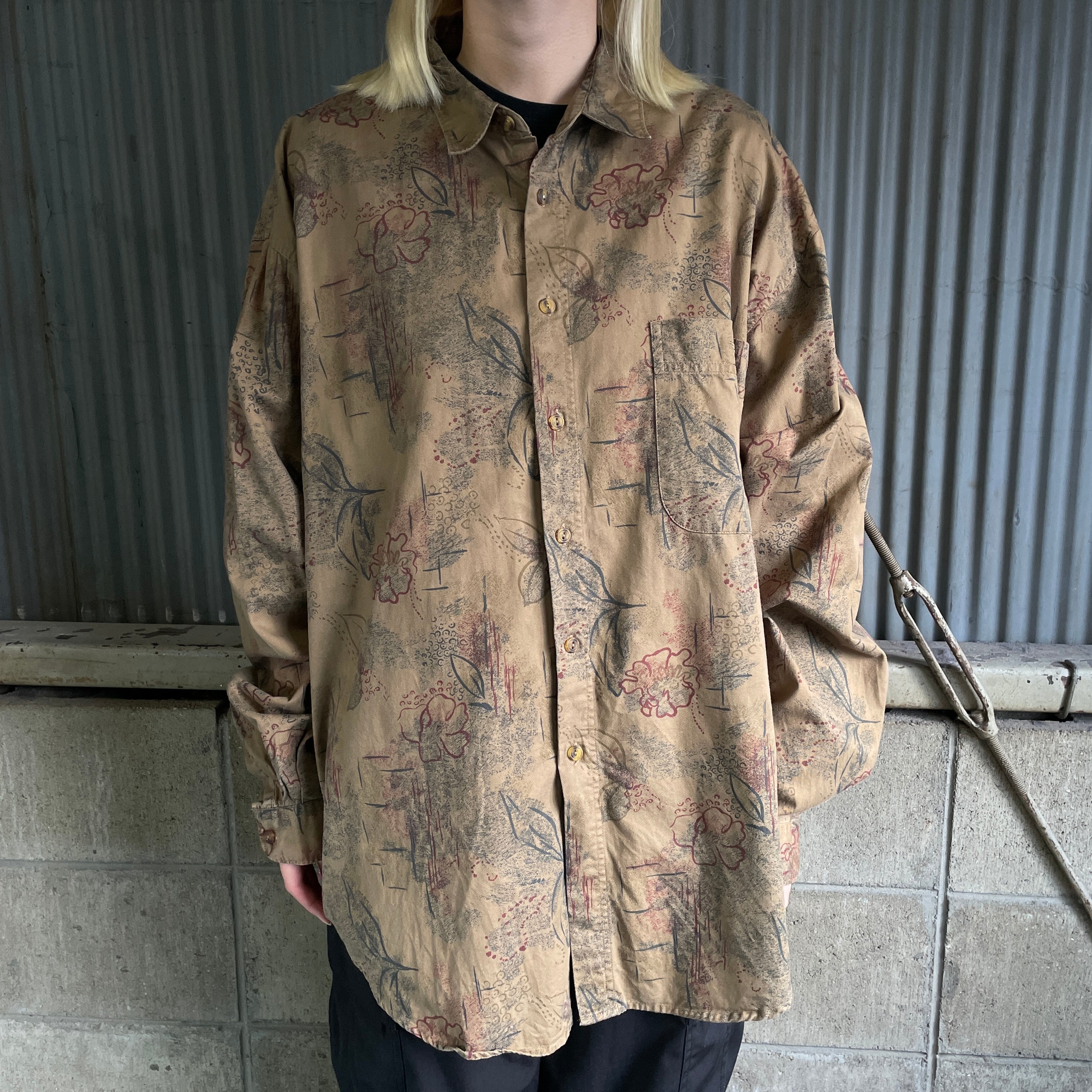 K-FACTORY 総柄シャツ コットン100% 長袖 K-FACTORY 総柄シャツ コットン100% 長袖 | ヤマダウェブコム