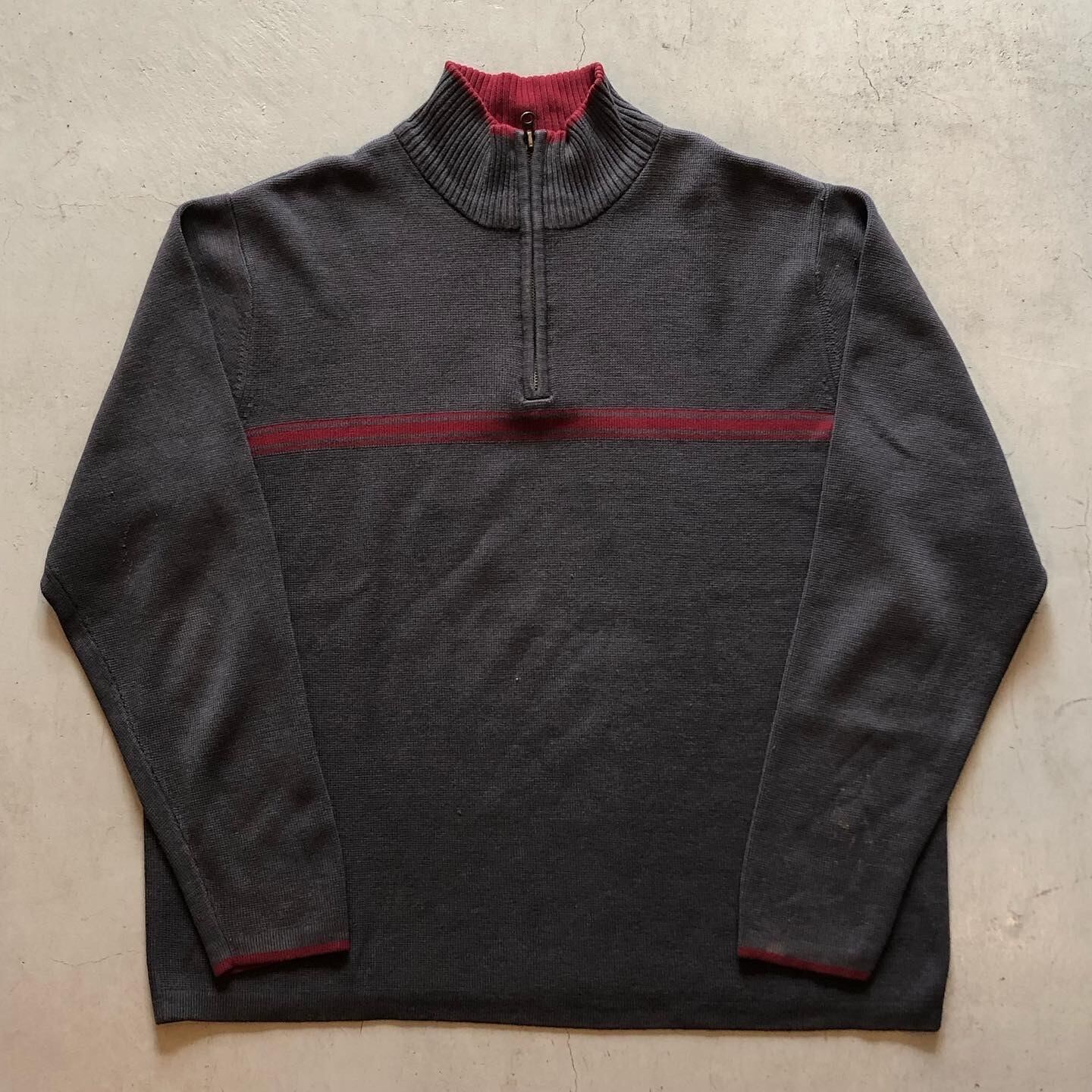 90s Geoffrey Beene half zip knit【高円寺店】
