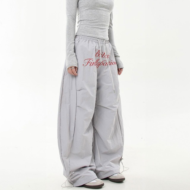 ロゴドローコードワイドパンツ 2col R00881