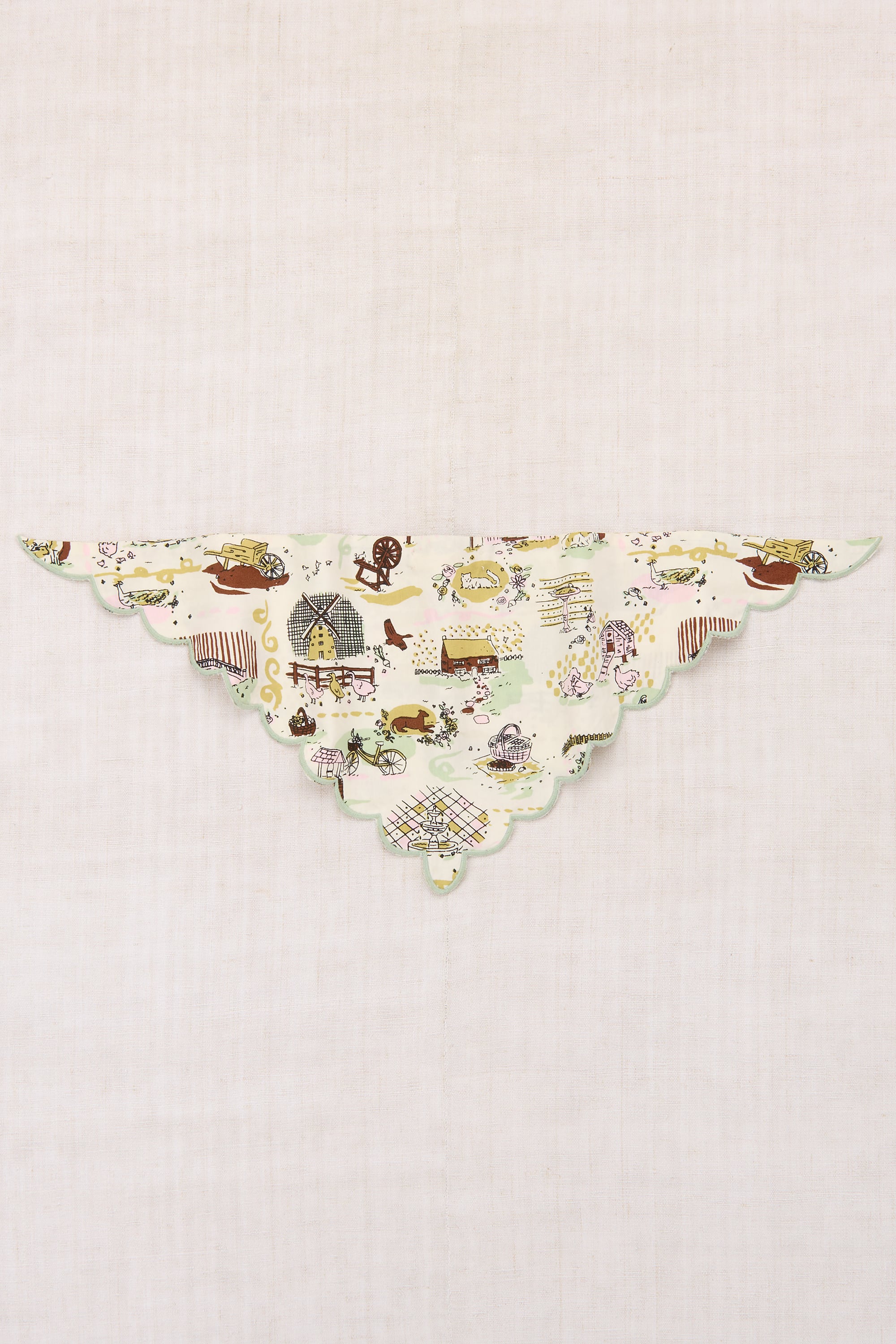 Misha&Puff 26SS 〉 SCALLOP SCARF / MARZIPAN STORYLAND | 世界の子供