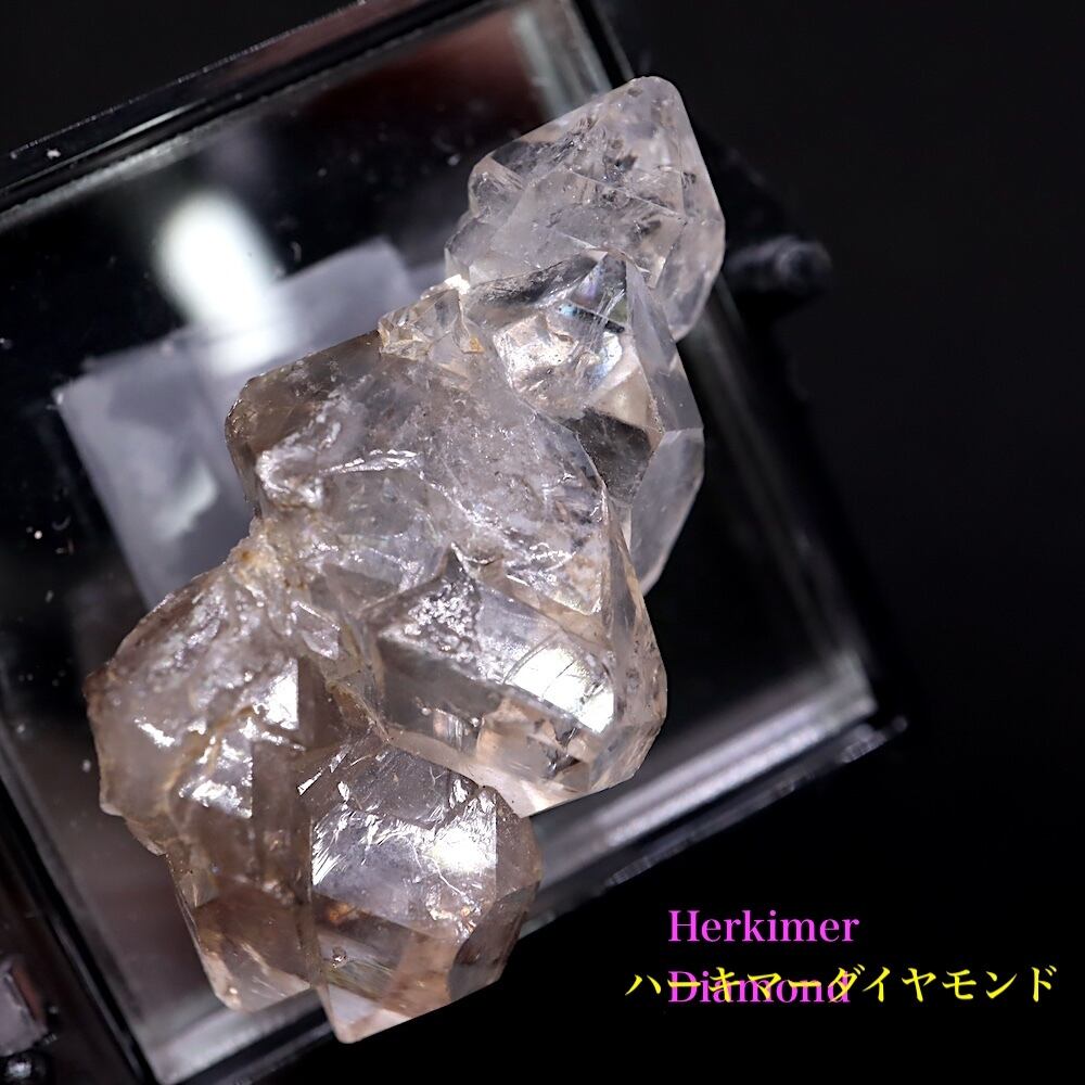 ハーキマーダイヤモンド 母岩付き! 水晶 43.9g HKD003 原石 天然石