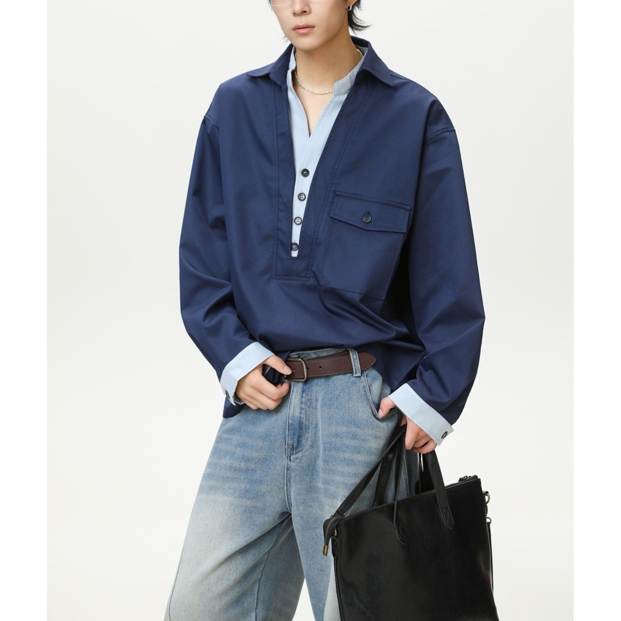 【Easy Layer】レイヤードシャツ　TB2057・画像5