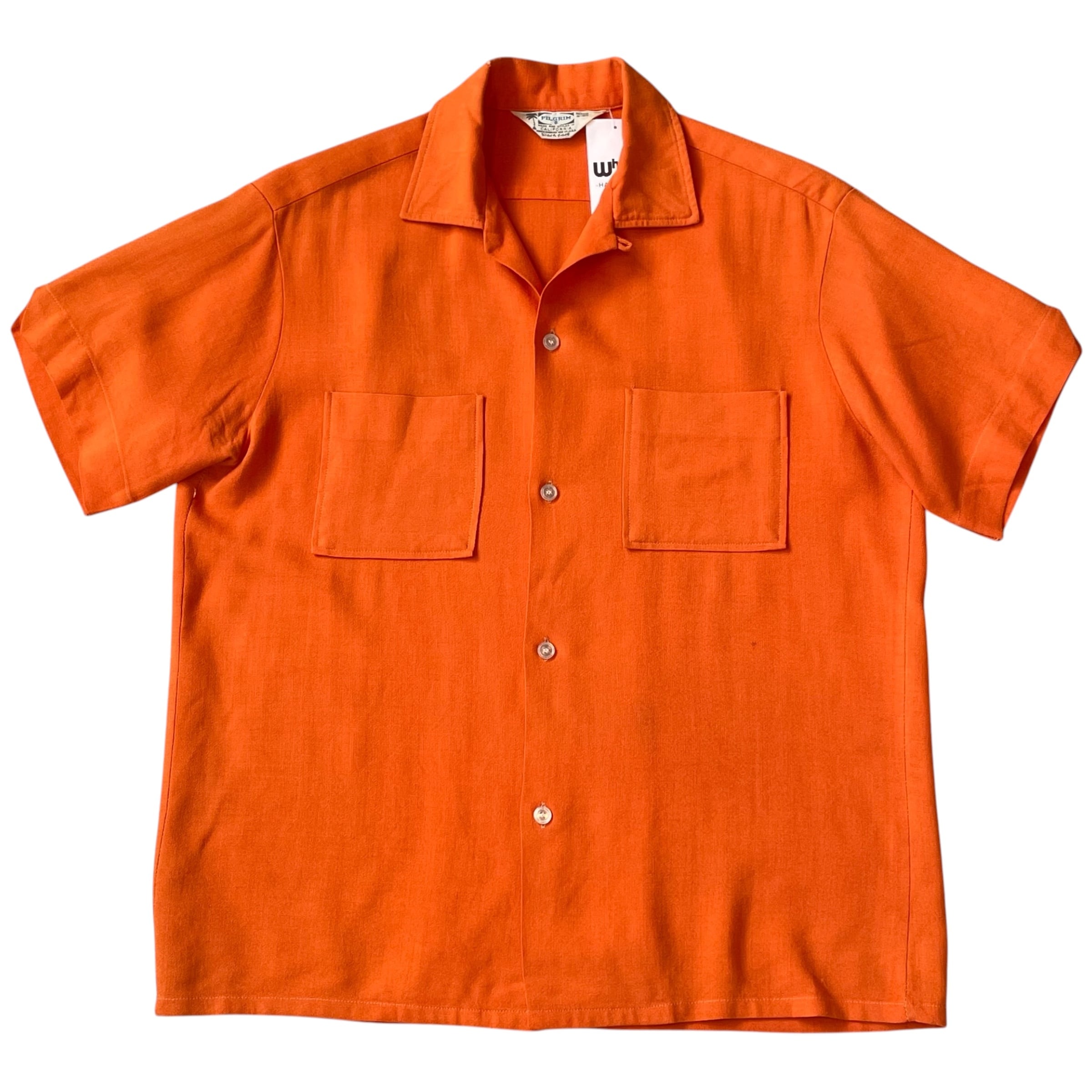 1950~1960s PILGRIM "Orange" S/S shirt
