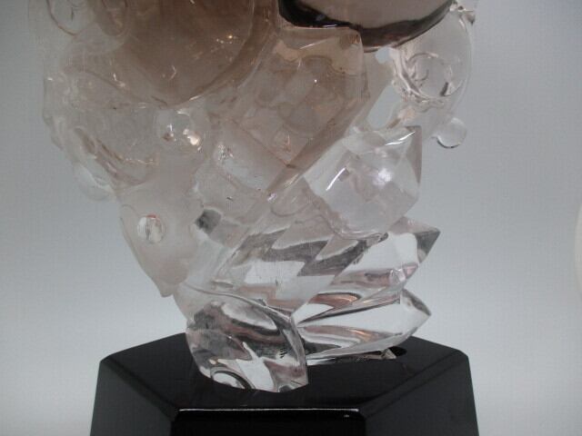 [送料無料][高品質][超美品] 総高約30cm 特大天然スモーキークオーツ龍