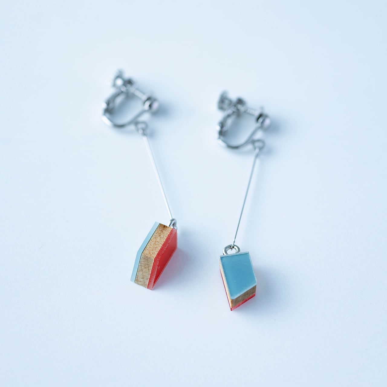 メルクストーリア　ぶらさがり緑精　イヤリング 竹のピアス／連tsunagari ｜国産竹 × 手仕事｜竹を装う | RISACAGO