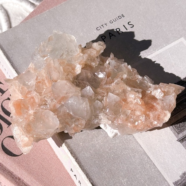 Pink Stilbite & Apophyllite 4 ✧ ピンクスティルバイト&アポフィライト