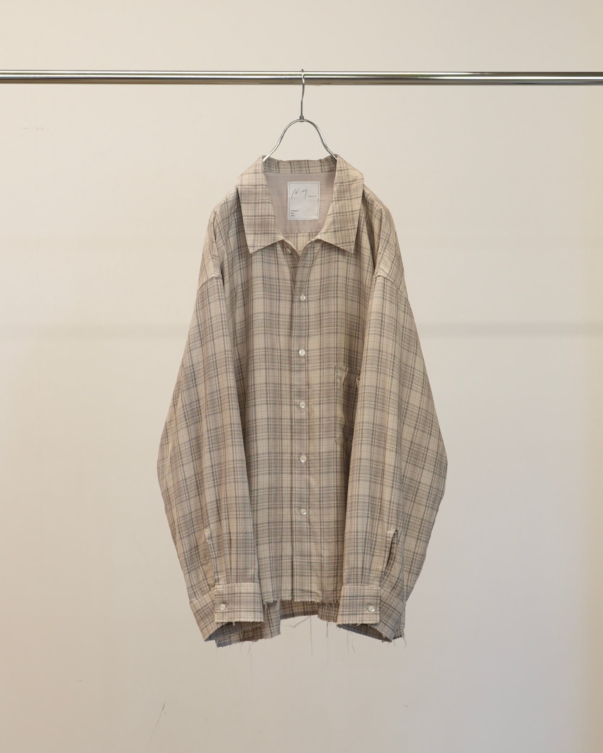 ANCELLM / WRINKLED STRIPE SHIRT(BLACK) | THE MODERN AGE