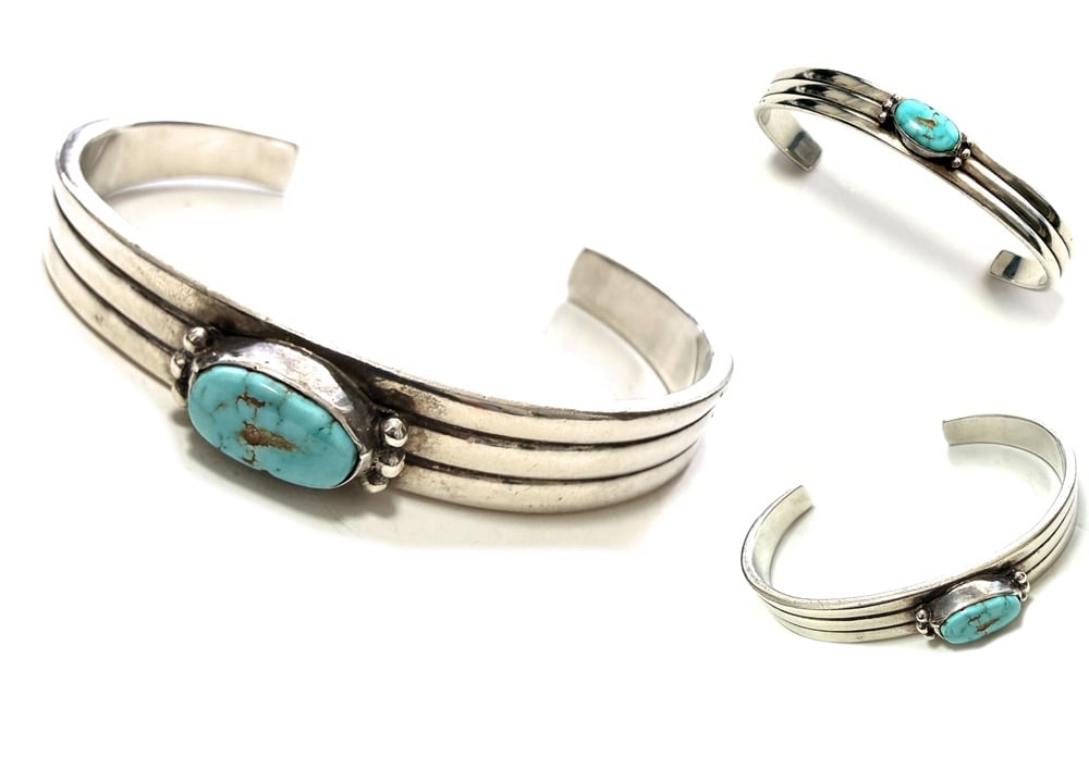 J NELSON ジョン ネルソン NAVAJO ターコイズ バングル ナバホ ブレス
