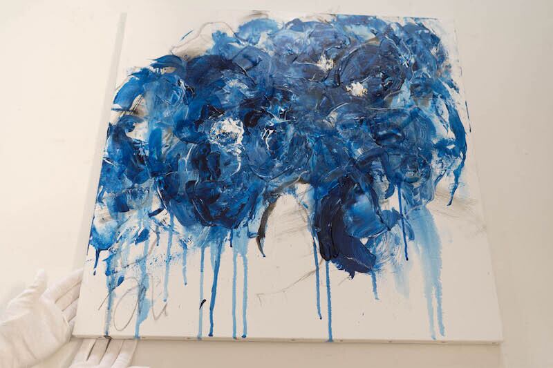 Flowers / 青い花をテーマにした現代アート作品 絵画販売 | TOMOYA