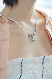 『夏の記憶』coin pearl necklace