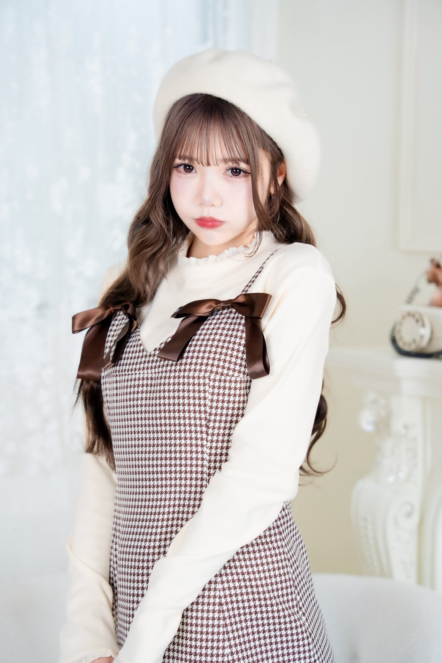 Charming Ribbon Scallop Dress