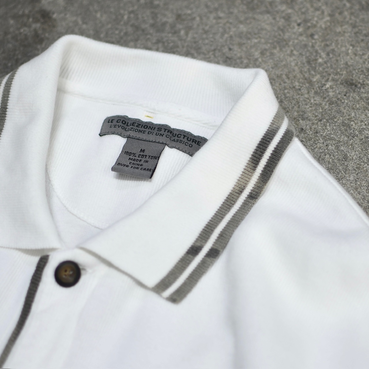 LE COLLEZIONI STRUCTURE white knitted shirt