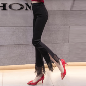 【送料無料】フレアパンツ 透け感 秋 エレガント系 きれいめ 大人可愛い プチプライス こなれ感 30代 40代 レディースファッション 可愛い お出かけ 女子会 デイリーユース お茶会 お呼ばれ 授業参観 ブラック Aライン フレア パーティ 結婚式 お呼ばれ 二次会