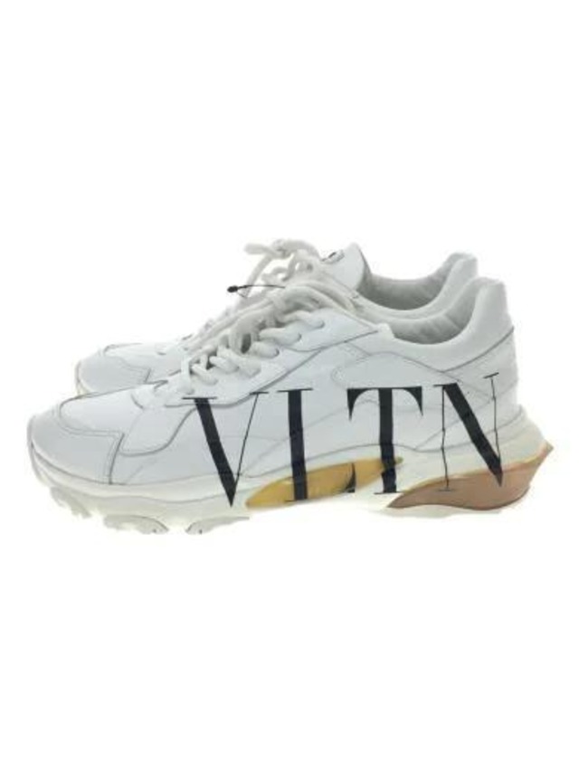 VALENTINO ヴァレンティノ プリント ロゴ レザー スニーカー/メンズ 